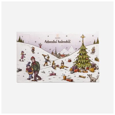 Čokoládovna JANEK Tradiční čokoládový adventní kalendář 170 g – Zbozi.Blesk.cz