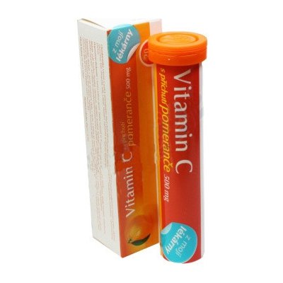 Moje Lékárna Vitamin C Pomeranč 500 mg 20 šumivých tablet – Hledejceny.cz