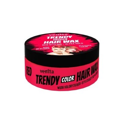 Venita Trendy Color Hair Wax barevný vosk na vlasy červený 75 ml