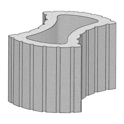 CS-BETON Svahová tvárnice FLORETA 500x209x300 mm černá – Zboží Mobilmania