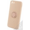 Pouzdro a kryt na mobilní telefon Apple Pouzdro 1Mcz Grip Ring Skinny ochranné s držákem na prst Apple iPhone 7, iPhone 8, iPhone SE 2020, iPhone SE 2022 světle růžové