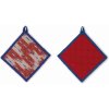 Chňapka KELA Čtvercová chňapka ETHNO 100% bavlna, červená, 20x20cm KL-12445