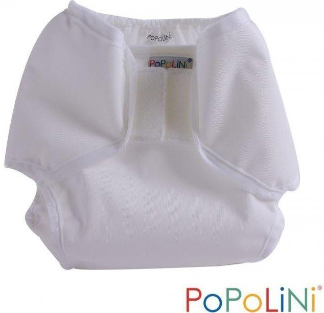 Popolini Polyesterky PopoWrap bílé M 5-10 kg