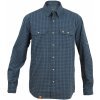 Pánská Košile Warmpeace pánská košile s dlouhým rukávem Mesa Mallard blue/grey