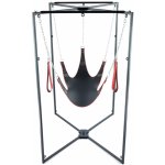 Mr Sling Complete Sling Kit Black-Red, erotická houpačka s rámem pro uchycení, smyčky na nohy + příslušenství – Zboží Dáma