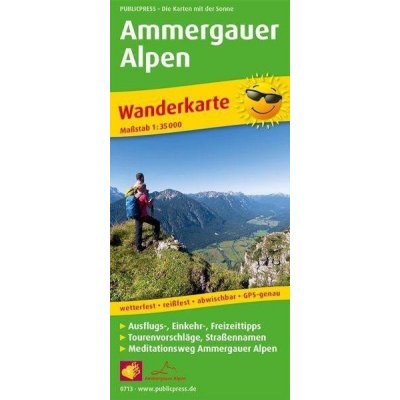 PublicPress Wanderkarte Ammergauer Alpen