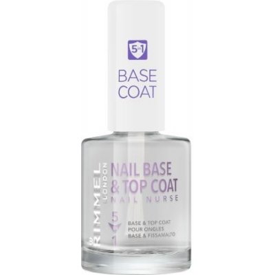 Rimmel London Nail Nurse 5in1 Base & Top Coat pečující lak na nehty 12 ml – Zboží Mobilmania