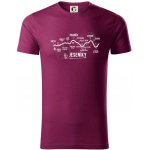 Profil Jeseníky triko z organické bavlny fuchsiová – Zboží Dáma