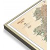 Nástěnné mapy National Geographic Irsko - nástěnná mapa Executive 76 x 91 cm Varianta: mapa v hliníkovém rámu, Provedení: zlatý matný rám