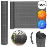 MultiGarden Oboustranná bambusová stínící rohož 150x300 cm na balkon, terasu, plot, šedá – Zboží Mobilmania