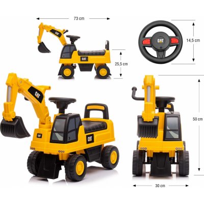 Milly Mally bagr se zvukem CAT Excavator žlutý – Sleviste.cz