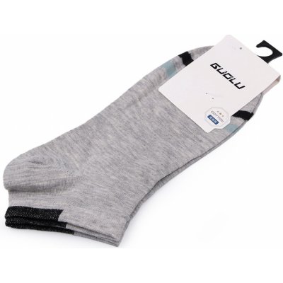 Prima-obchod pánské / chlapecké bavlněné ponožky kotníkové 2 šedá světlá