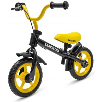 Baby Mix Traveller s brzdou černé – Zboží Mobilmania