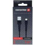 Swissten 71505540 datový kabel lightning 1m černý – Zboží Živě