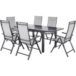 LIVARNO Sada hliníkového zahradního nábytku Houston/Toronto, 7dílná, šedá – Sleviste.cz