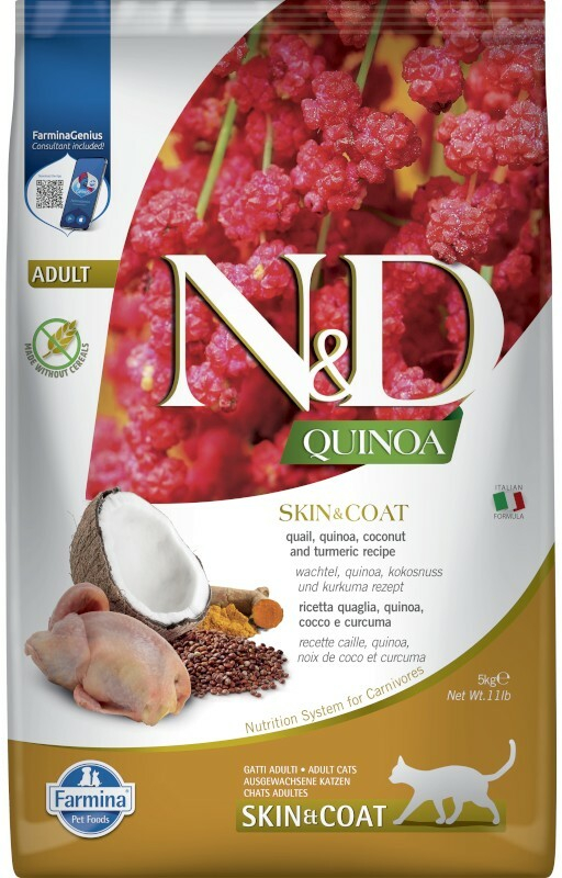 N&D CAT QUINOA SKIN & COAT QUAIL 5 kg