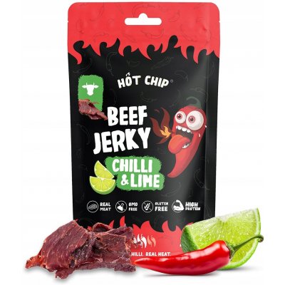 HOT CHIP Jerky Chilli and Lime 25 g – Zboží Mobilmania