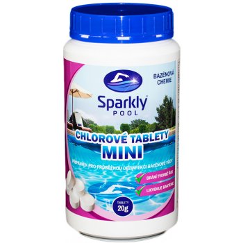 Sparkly POOL Chlorové tablety do bazénu MINI 1 kg