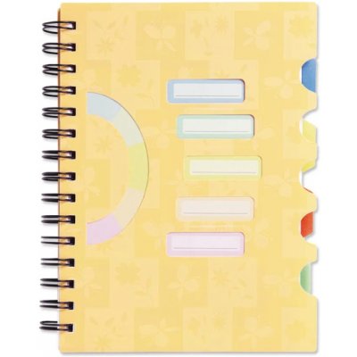 Argus Spirálový sešit s rozdružovačem A5 žlutá – Zboží Živě