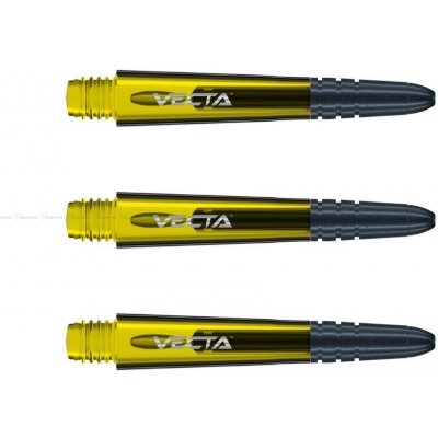 Winmau Vecta plastové s hliníkovým topem žluté krátké – Sleviste.cz