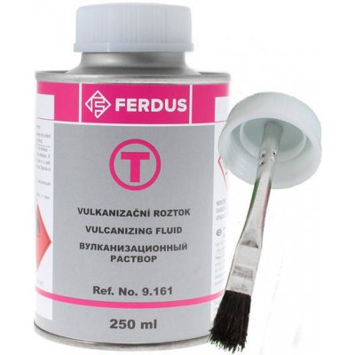 Vulkanizační roztok T 250 ml + menší štětec - FERDUS 9.161 – Sleviste.cz