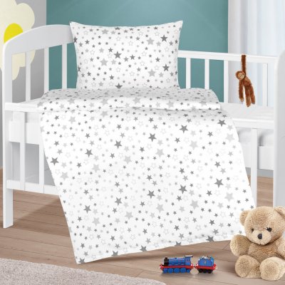 Bellatex povlečení do postýlky šedá 90 x 135 cm 45 x 60 cm – Sleviste.cz