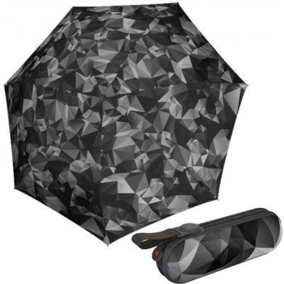Knirps 6010 X1 2 think rock lehký dámský skládací mini deštník šedý