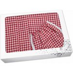 Povlečení Plus Dárkové set do kuchyně Malá kostička červenobílá - zástěra + chňapka + utěrka – Hledejceny.cz