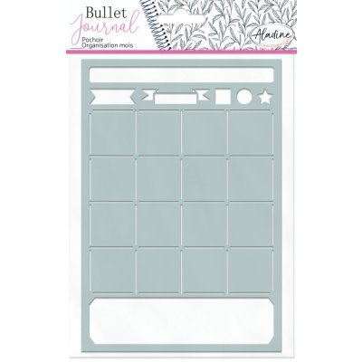Šablona Aladine Bullet Journal Kalendárium 19 x 13 cm