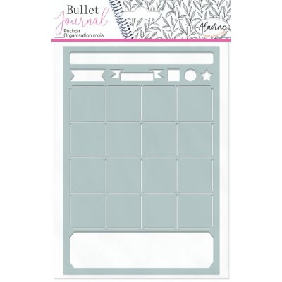 Šablona Aladine Bullet Journal Kalendárium 19 x 13 cm – Zboží Dáma