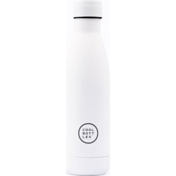 Cool Bottles Nerezová termolahev Mono White třívrstvá 500 ml