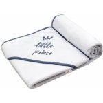 Baby Nellys termoosuška Little princess s kapucí 80 x 80 cm bílá šedá výšivka – Sleviste.cz