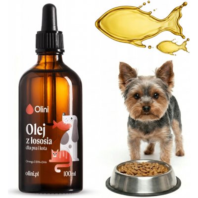 Olini Lososový olej pro psy a kočky Omega 3 100 ml – Hledejceny.cz