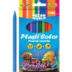 JUNIOR Plastické pastelky Plasti Color sada 12 ks – Hledejceny.cz