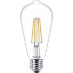 Philips LED žárovka Classic LEDBulb FILAMENT 7W 60W E27 827 ST64 CL G ND 806Lm 52455 – Hledejceny.cz