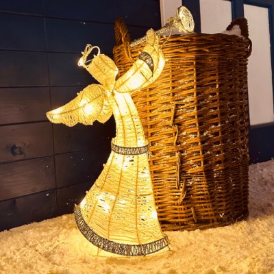 DECOLED LED světelný anděl 50 cm, teple bílý, IP44 – Hledejceny.cz