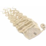 Clip in culík z pravých lidských vlasů vlnitý 50cm platina – Zboží Mobilmania