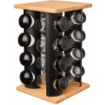 Orion Kořenky sklo plast +stojan dřevo kov BLACK 16 ks – Zboží Mobilmania