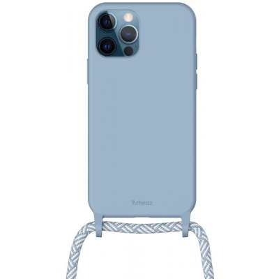 Pouzdro ArtWizz HangOn Silicone iPhone 12 Pro Max se šňůrkou, modré