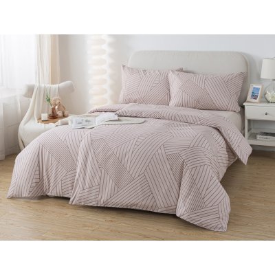 Xpose bavlna povlečení DARA na dvě lůžka béžové 140x200 70x90 – Zboží Mobilmania