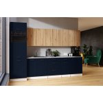 FRONTI Kuchyňská linka PALINI 300 cm Marine blue/Dub artisan – Zbozi.Blesk.cz