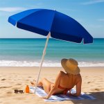 Plážový slunečník Springos BU0003 240 cm modrý – Zboží Dáma