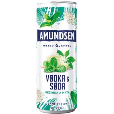 Amundsen vodka &Soda Bezinka Máta 6% 0,25 l (plech) – Zboží Dáma