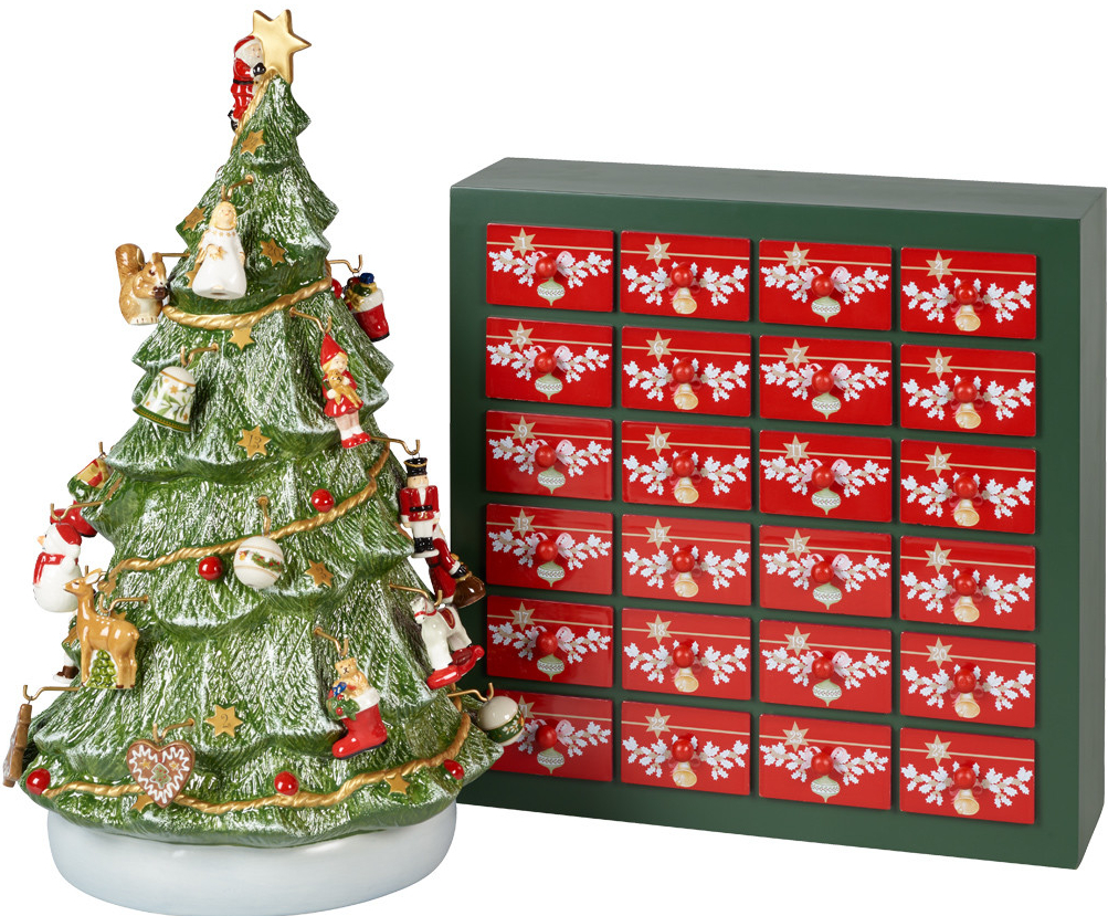 VILLEROY & BOCH Adventní kalendář CHRISTMAS TOYS MEMORY Stromek s ozdobičkami