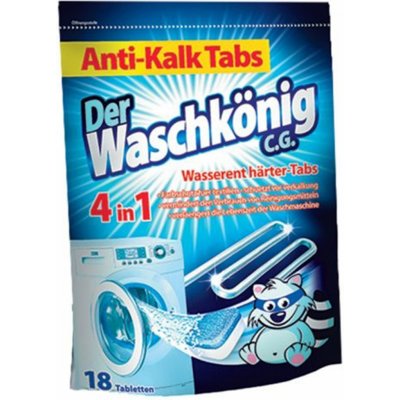 Waschkönig 4v1 tablety proti vodnímu kameni do pračky 18 ks – Zboží Mobilmania