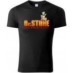 Tričko logo Dr. Stone černé – Zbozi.Blesk.cz