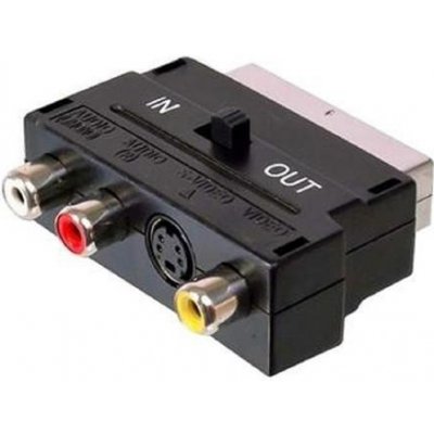 Redukce SCART IN-OUT/3xCINCH + SVHS – Zbozi.Blesk.cz