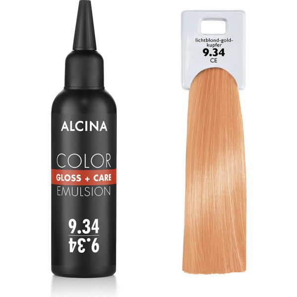 Barva na vlasy Alcina Tónovací emulze 9.34 Jasná blond zlatá měděná 100 ml