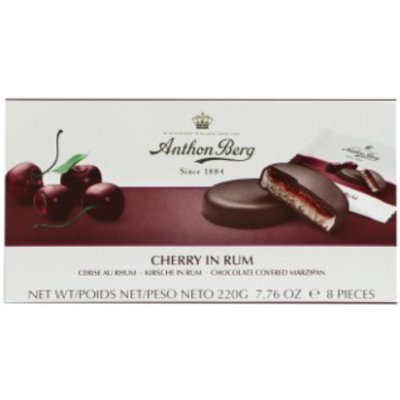 Anthon Berg marcipán v čokoládě višně v rumu 220 g – Zboží Mobilmania