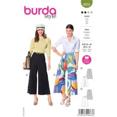 Střih na dámské kalhoty Burda 6032 – Hledejceny.cz